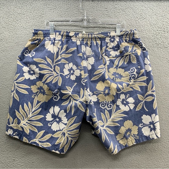 Phil Edwards By Reyn Spooner Vintage Hawaiian Floral 6.5" Swim Trunks Shorts XXL - Picture 9 of 12